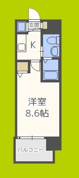 エスリード阿波座シティウエストⅡ 間取り