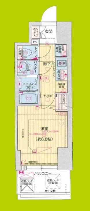 プレサンス塚本アクミリオン 間取り