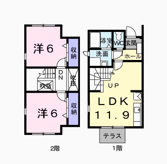 メゾネット　３０９ 間取り