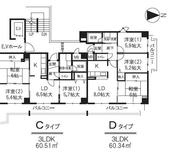 アルデールエスパシオ（東大阪) 間取り
