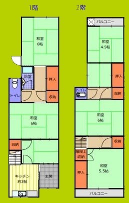 赤川　貸戸建住宅 間取り