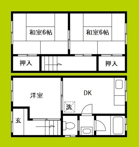 阿倍野筋3丁目貸家 間取り